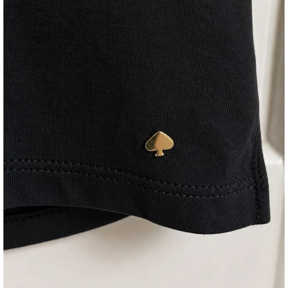 Kate Spade New York Black Bow Back Keyhole Tank Top – XS – Soft Stretch Cotton